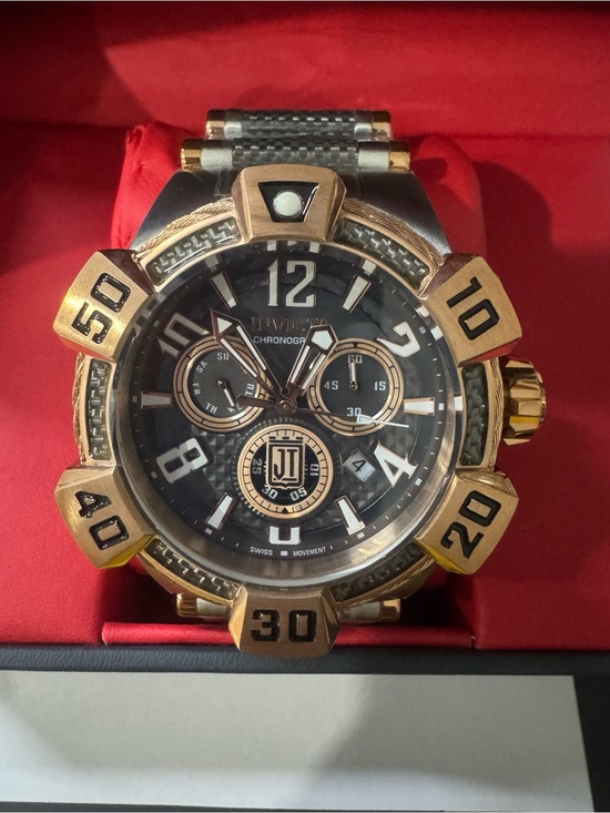 Invicta Other - #167 Invicta Jason, Taylor, Zeus Gold and Black Oversized Chronograph Watch